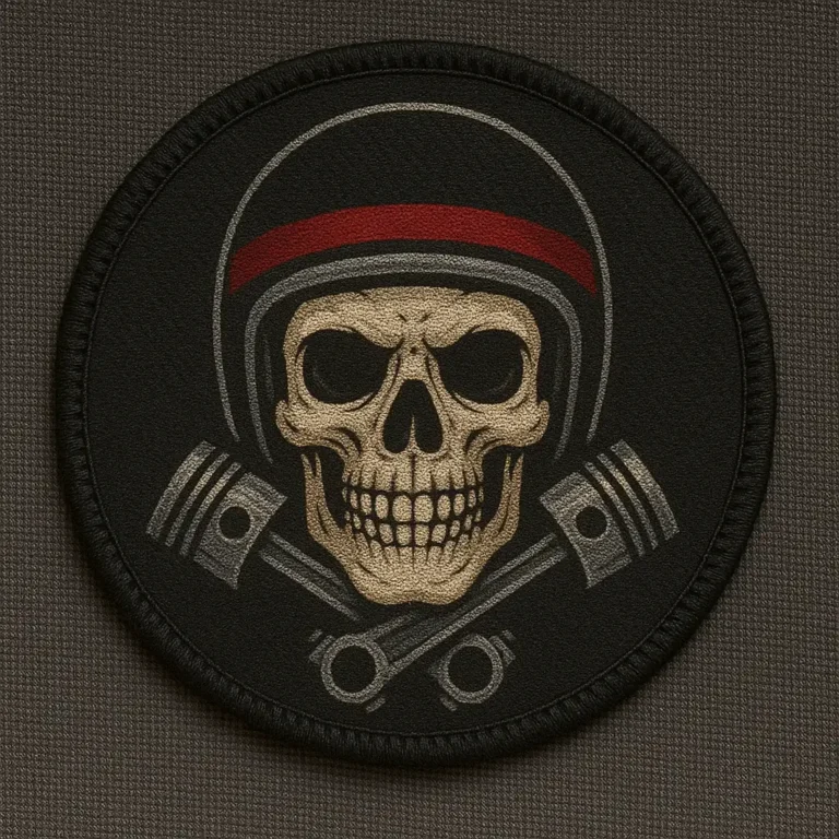 Woven patch example showing fine detail