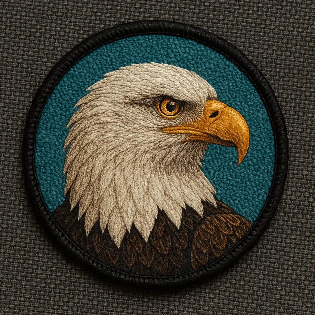 Eagle woven patches