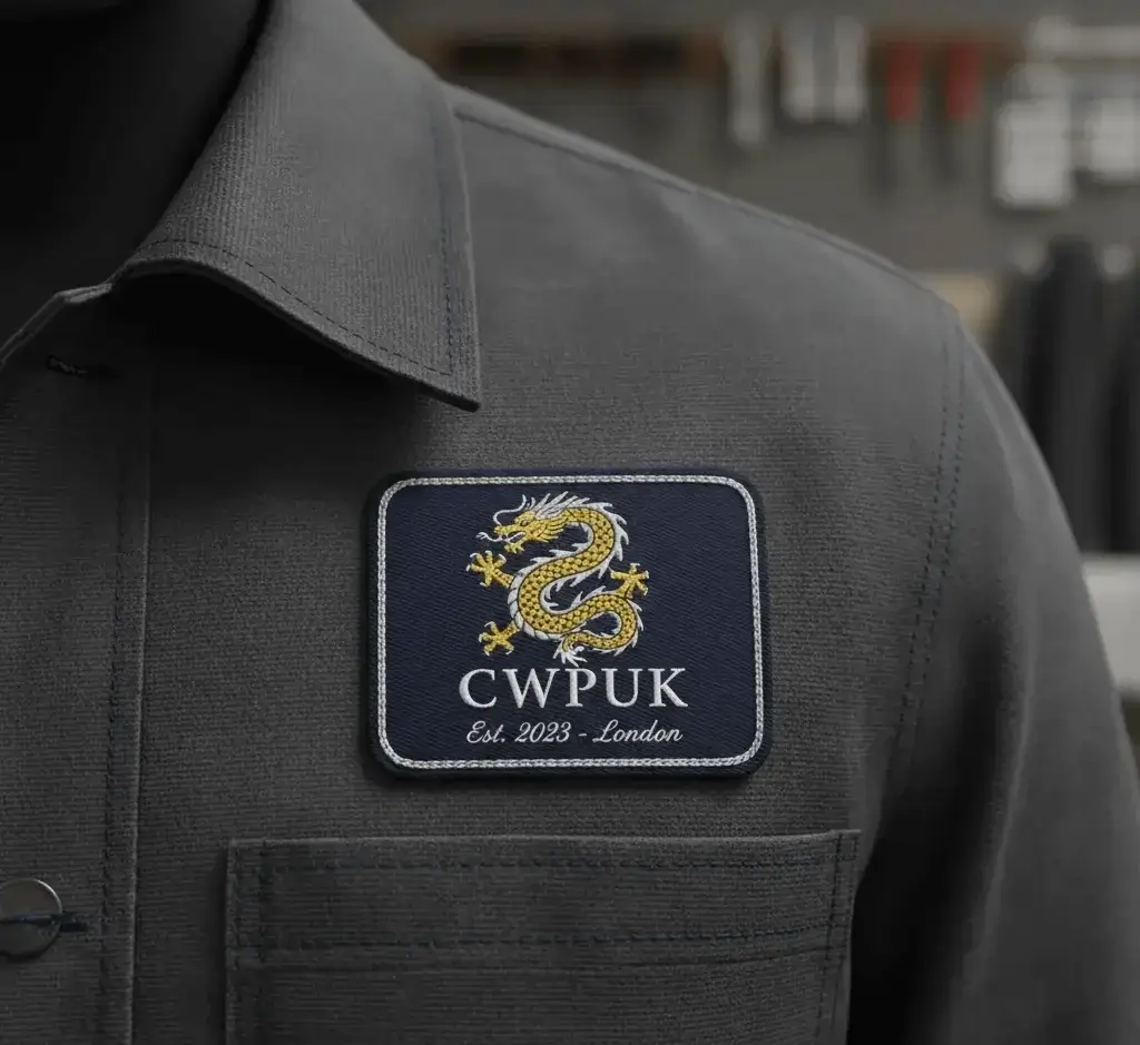Woven patches on clothing